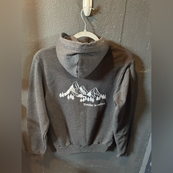 Women’s American Apparel Charcoal Yellowstone Zip Up Hoodie - Picture 4 of 5